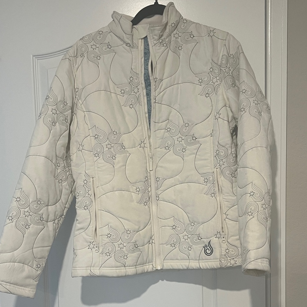 Isis White Patterned Ski Jacket